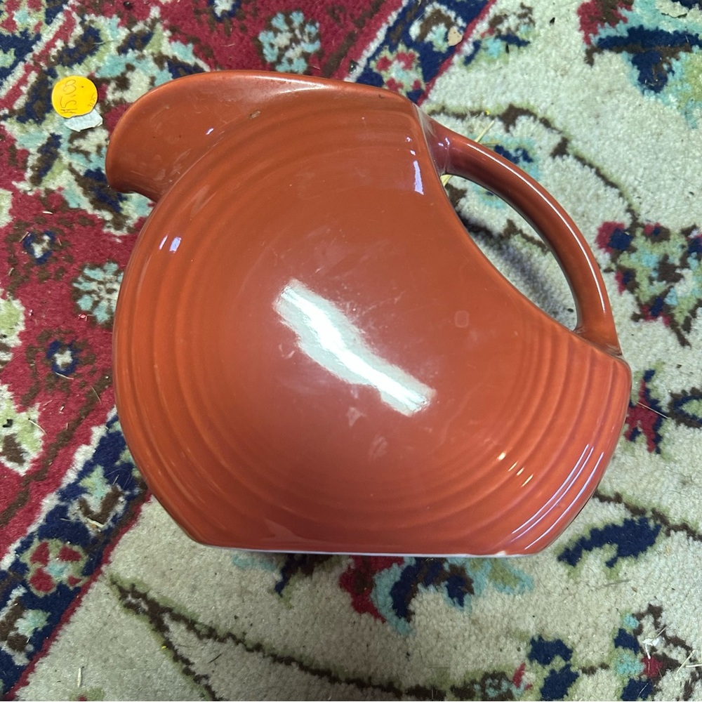 Vtg Fiestaware Large Disc Pitcher